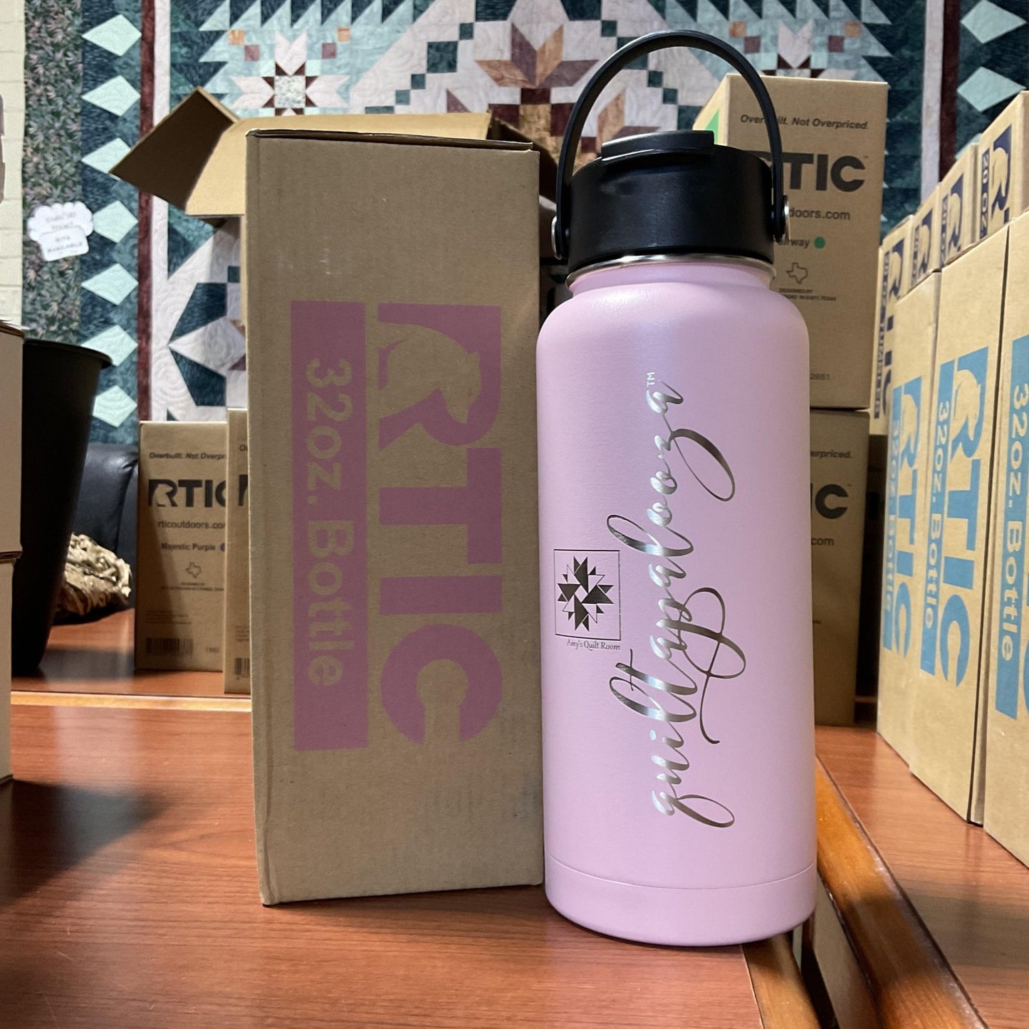 Quiltapalooza RTIC 32oz Water Bottle - various colors