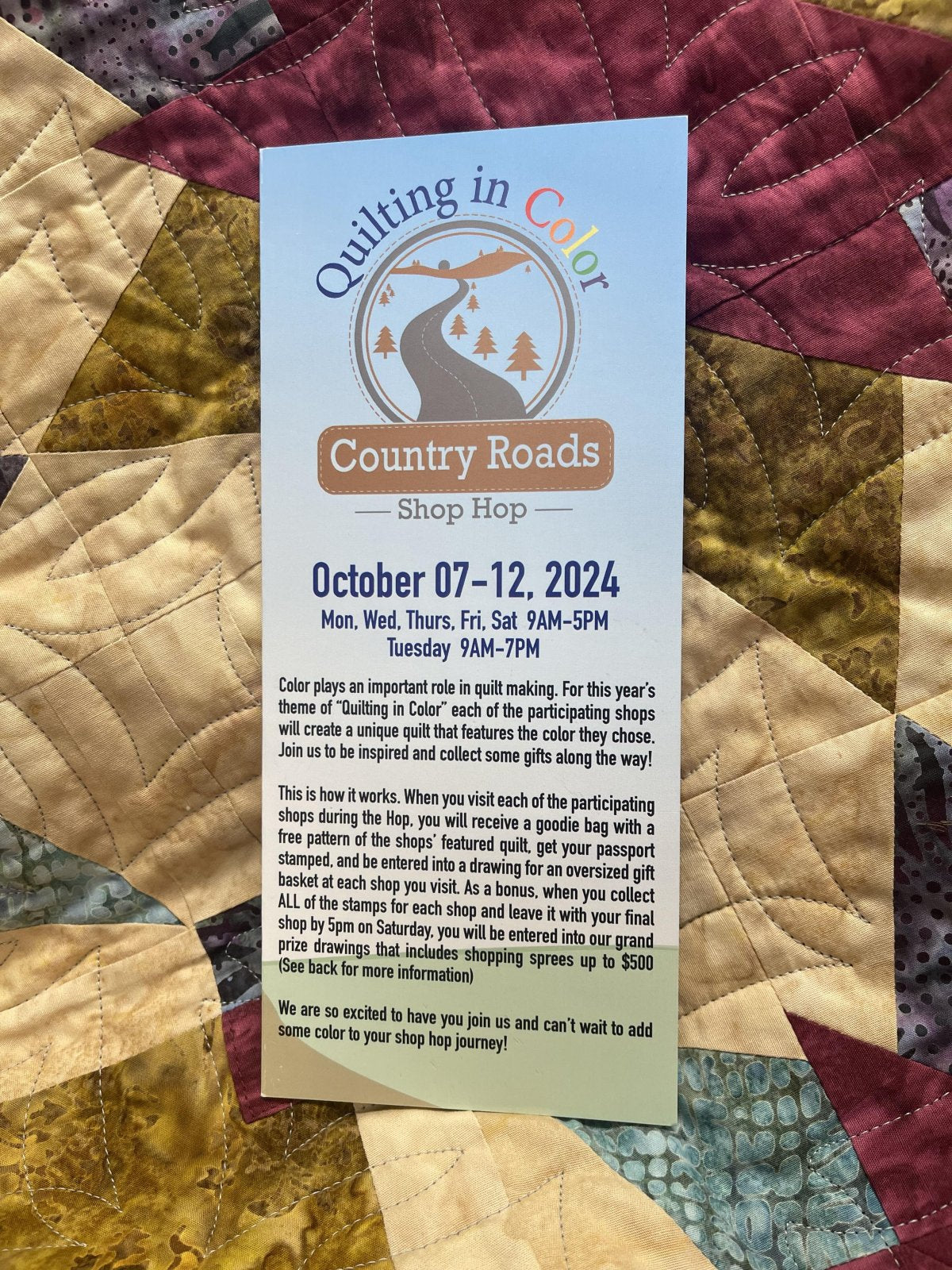 2024 Country Roads Shop Hop Passport