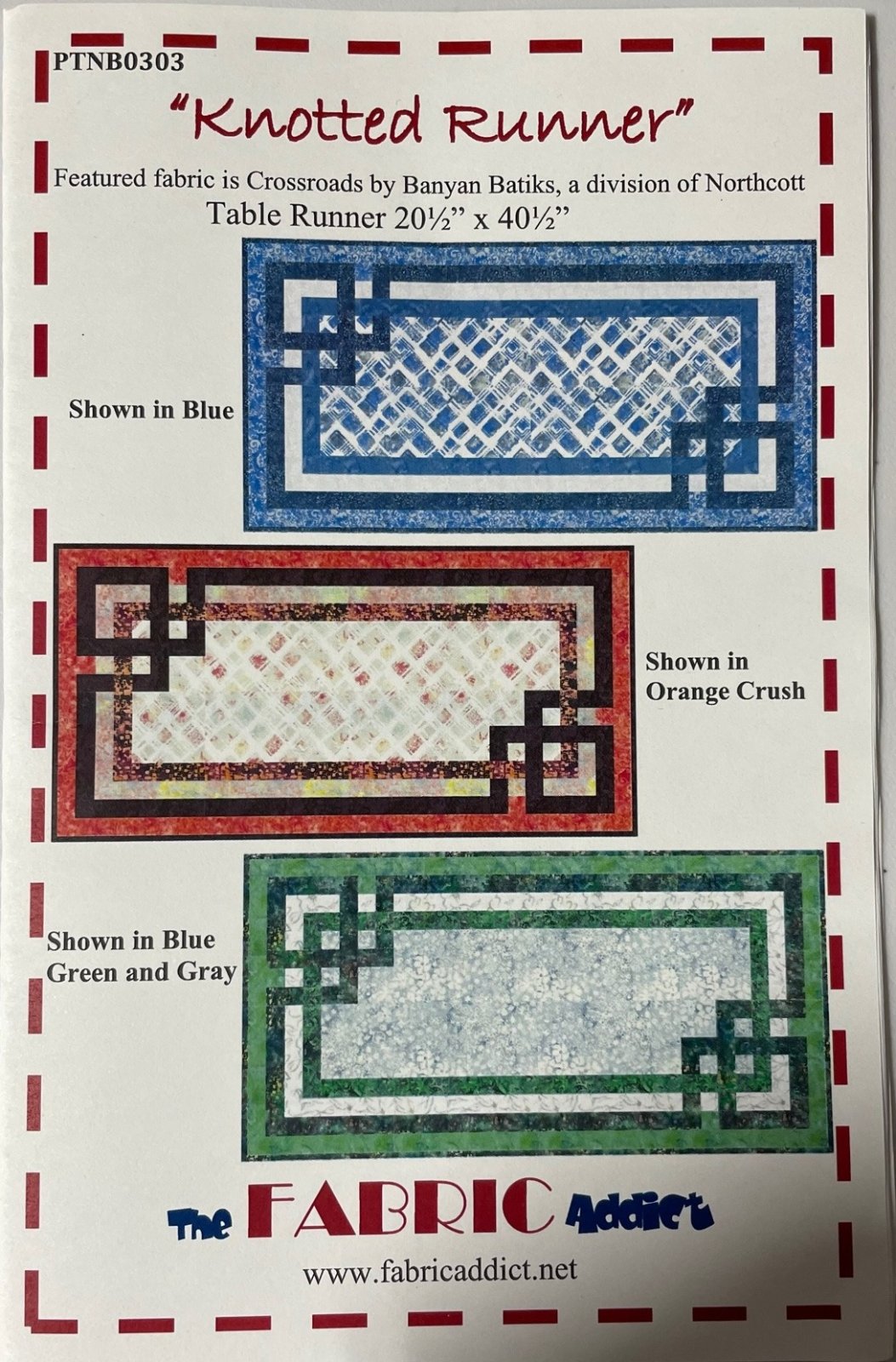 Knotted Runner Pattern - PTNB0303