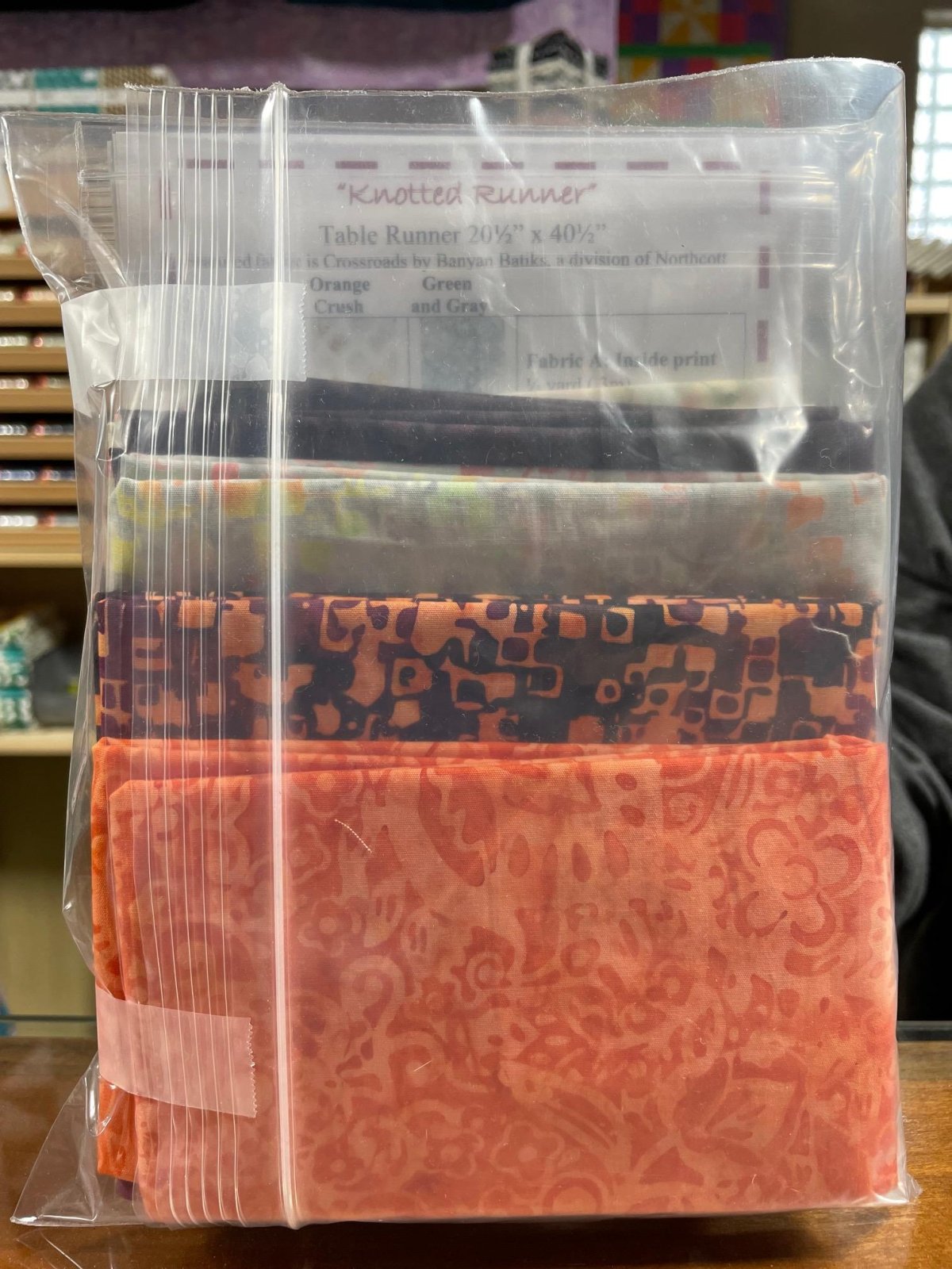 Knotted OrangeTable Runner Kit