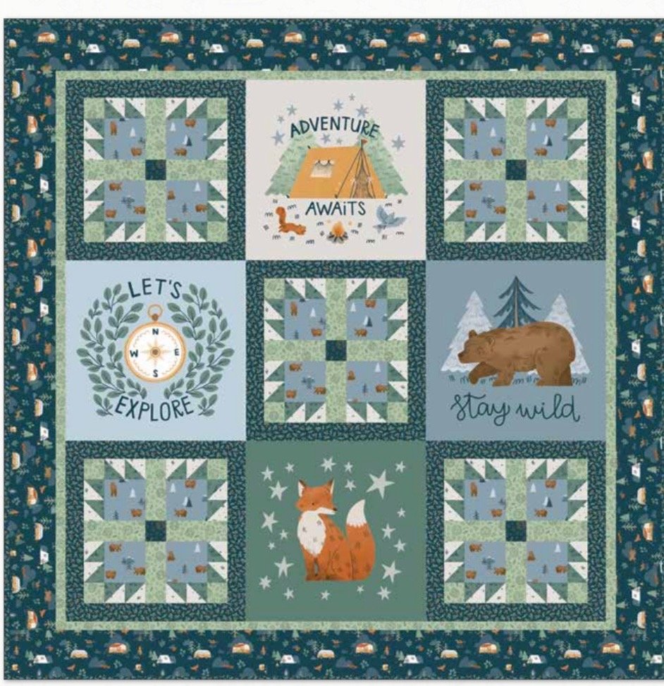 Camp Woodlands Fabric Kit