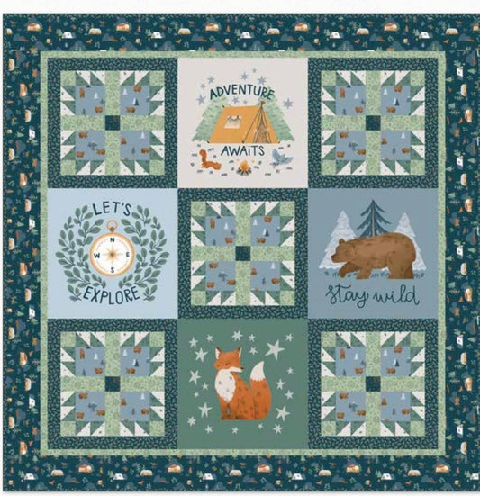 Camp Woodlands Fabric Kit