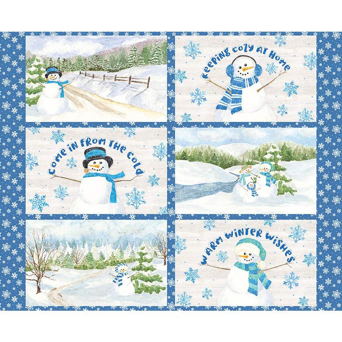 January Lt  Placemats (Riley Blake)