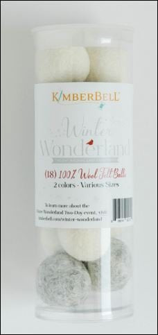 Kimberbell Wool Felt Balls Winter Wonder KDKB1215