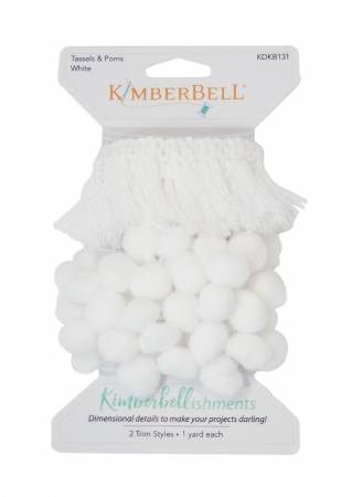 Kimberbell Tassels & Poms White