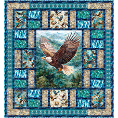 Skyward - Eagle Eye View Large Panel Quilt Kit (featuring Skyward collection)