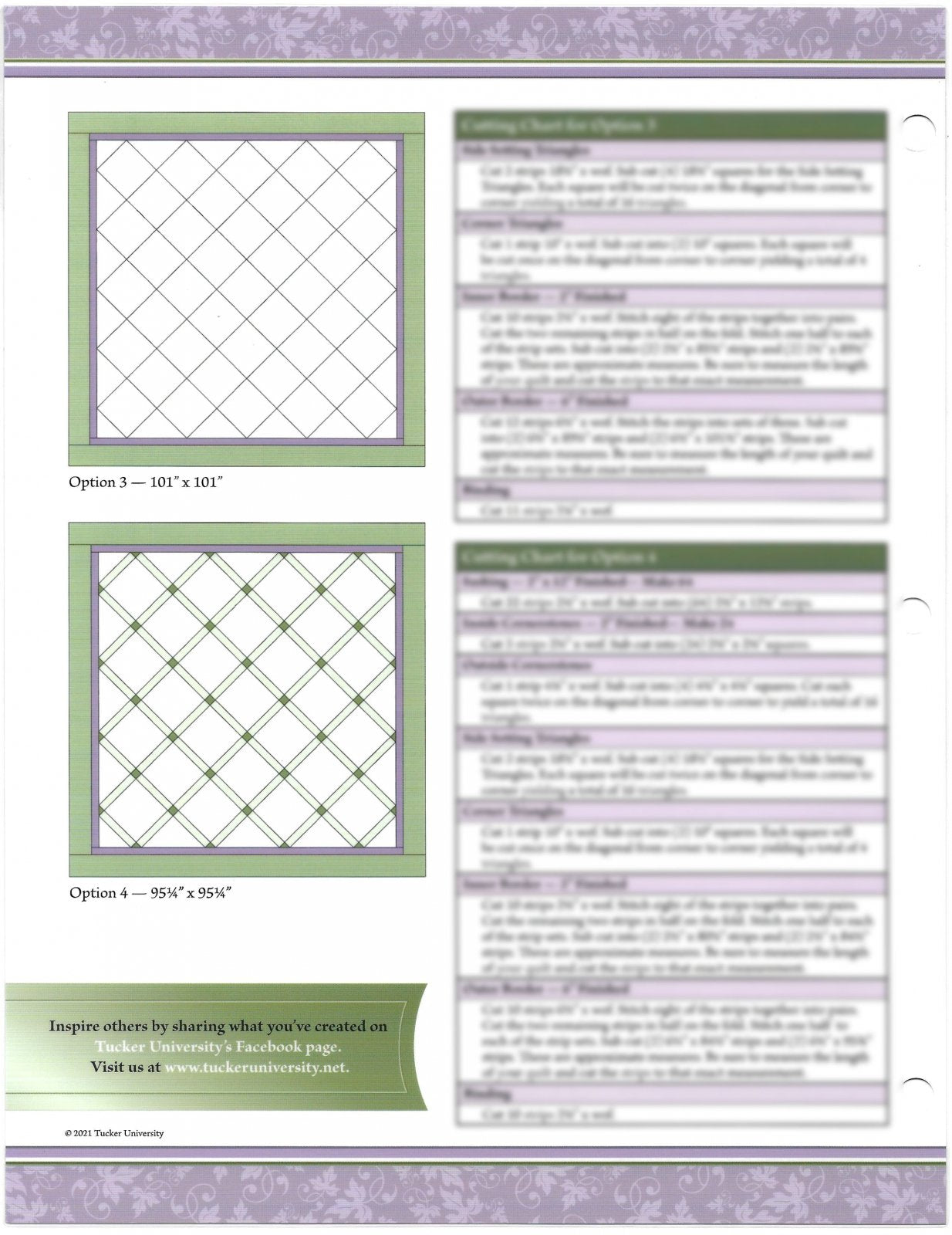 King Layout Design Sheet for 12" Blocks