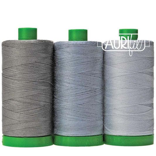 Aurifil Color Builder 40wt 3pc Elephant Gry