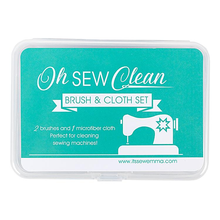 Oh Sew Clean Brush & Cloth Set ISE 739 (Teal)