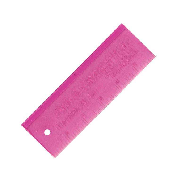 Add A Quarter Plus Ruler 6" Pnk AAQP 6 PINK CM Design#1