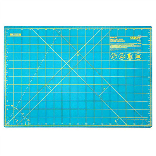 Rotary Mat 12"x18" Aqua 1132644 Olfa#1