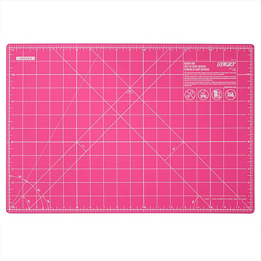 Rotary Mat 12"x18" Pink 1132643 Olfa#1