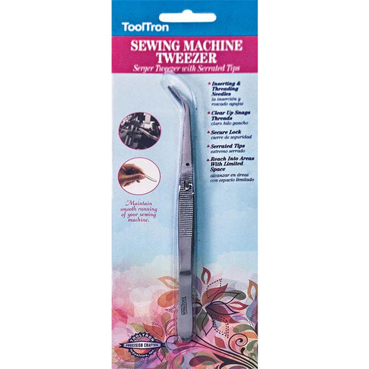 Lockng Serger Tweezer Curved 6" TT 201 Tool Tron#1