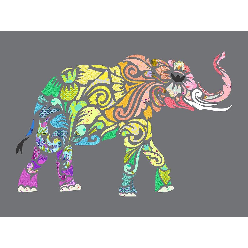 Laser Cut - Holi Ganesha Kolkata (Elephant)