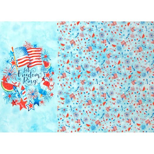Celebrate the Seasons July Let Freedom Ring 43" x 63"
