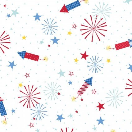 Red, White & Bloom with Rockets