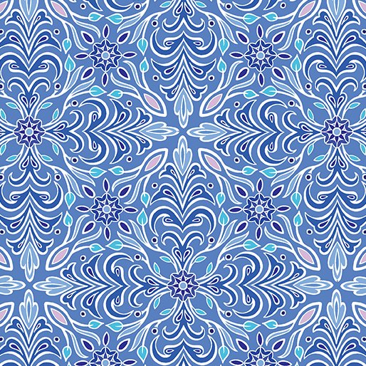 Winter Jewels Medallion Periwinkle