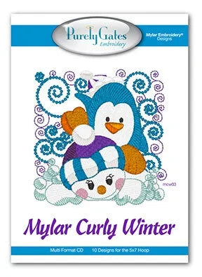 Mylar Curly Winter Machine Embroidery CD