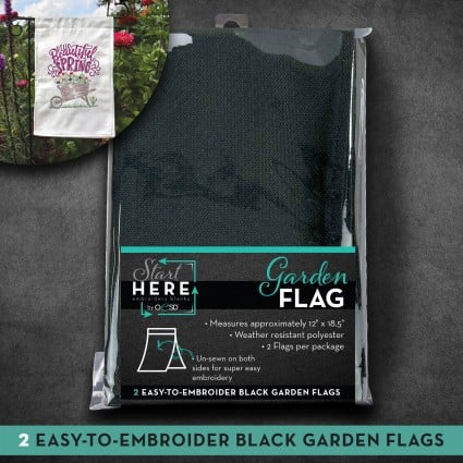 Garden Flag Black
