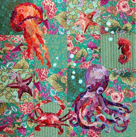 Octopus Garden Collage Quilt Pattern