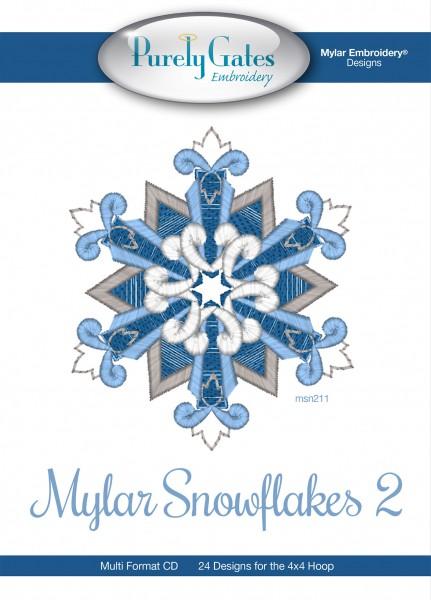 Mylar Snowflakes 2 Machine Embroidery CD