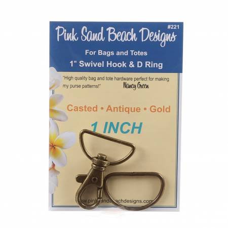 Swivel Hook and D Ring -  1 inch