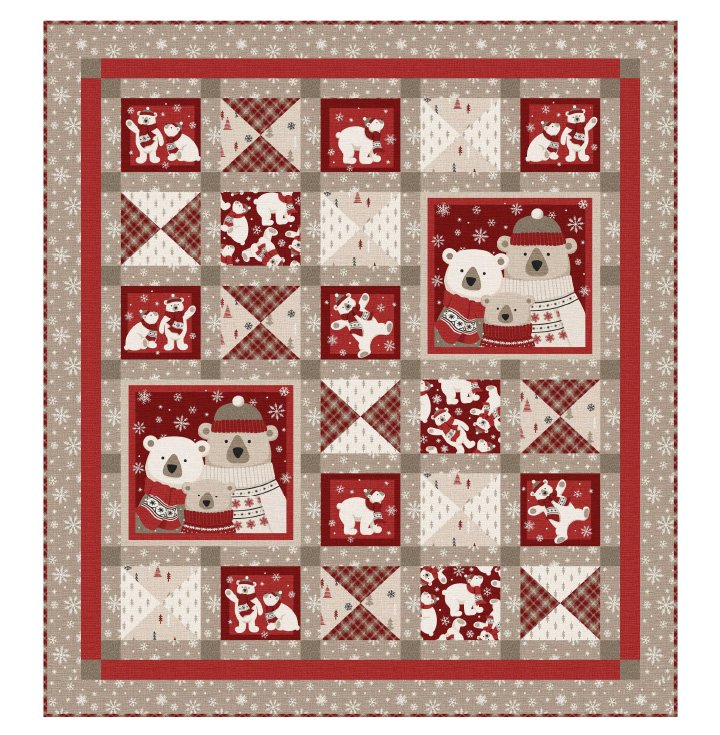 Collage Throw Quilt Kit (warm and cozy)