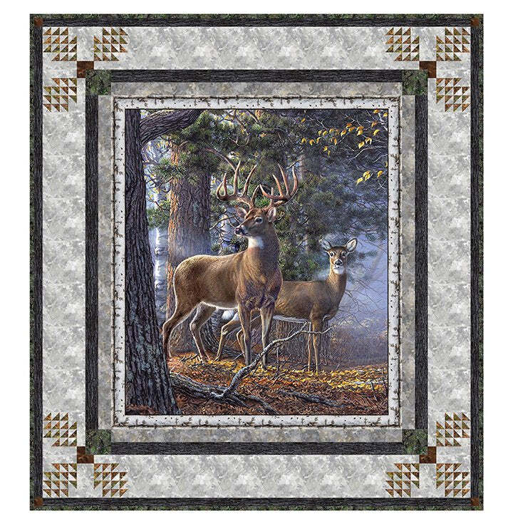 Forest Frame Throw Quilt Kit w/o pattern