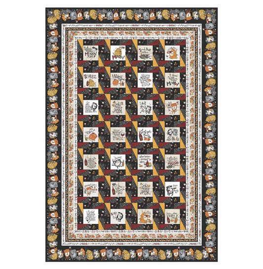 Whiskers and Wine Spinning FramesQuilt Kit