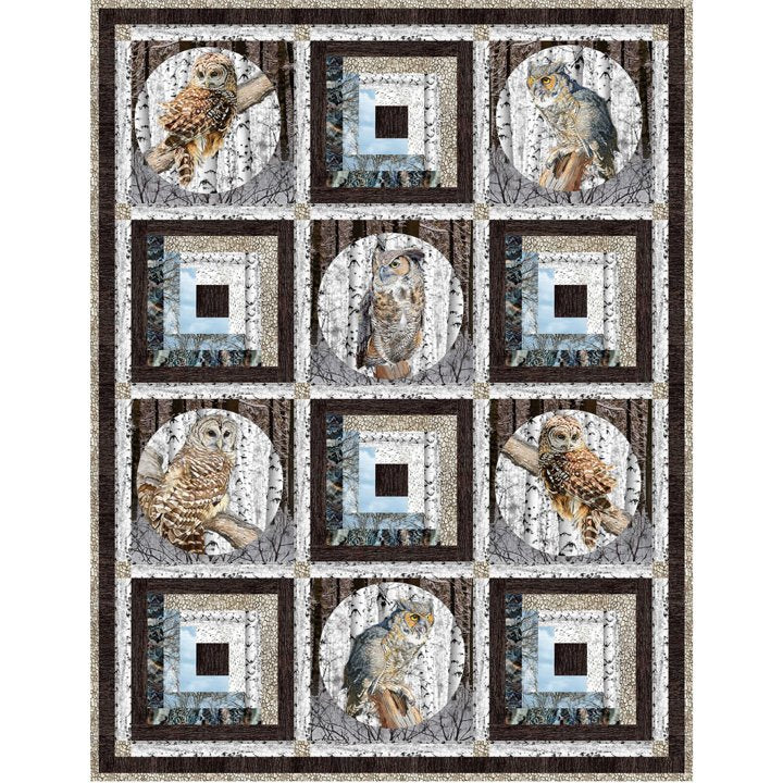 Barn Owl Pattern (featuring Naturescapes Solitude)