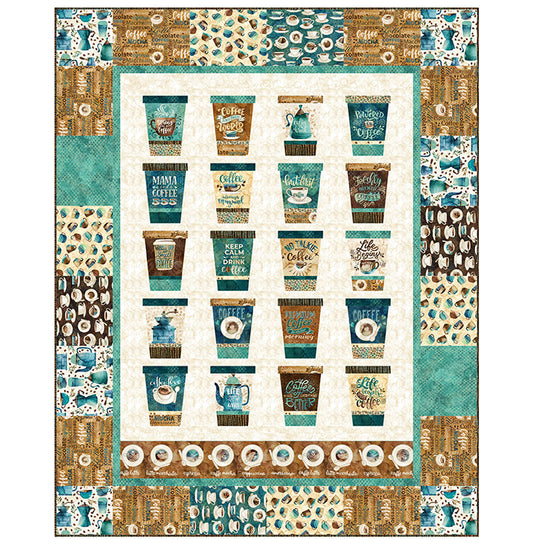 Designer Cups Quilt Kit (featuring Barista Collection)