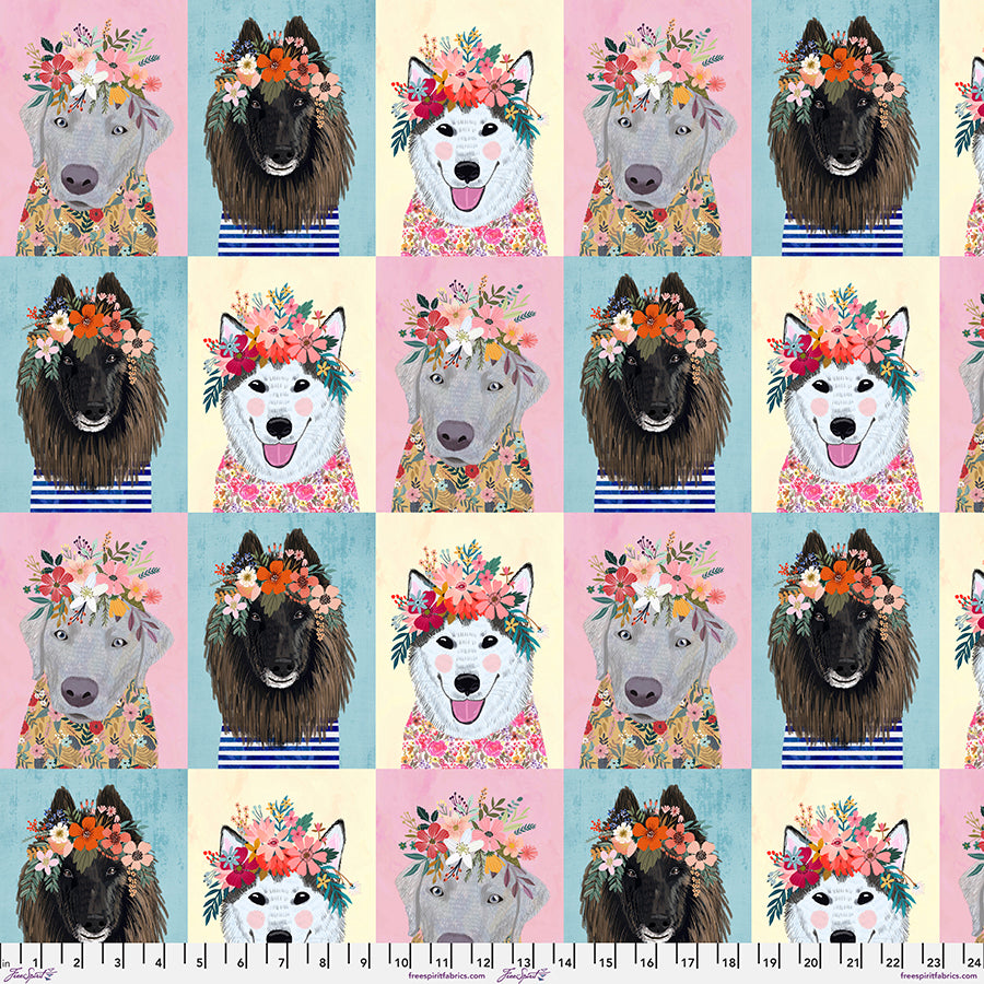 Floral Pets - More Floral Puppies - Multi