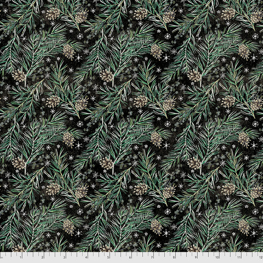 Tim Holtz Christmastime - Pine Boughs - Black