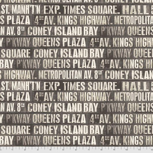Subway Signs - Charcoal - Eclectic Elements by Tim Holtz