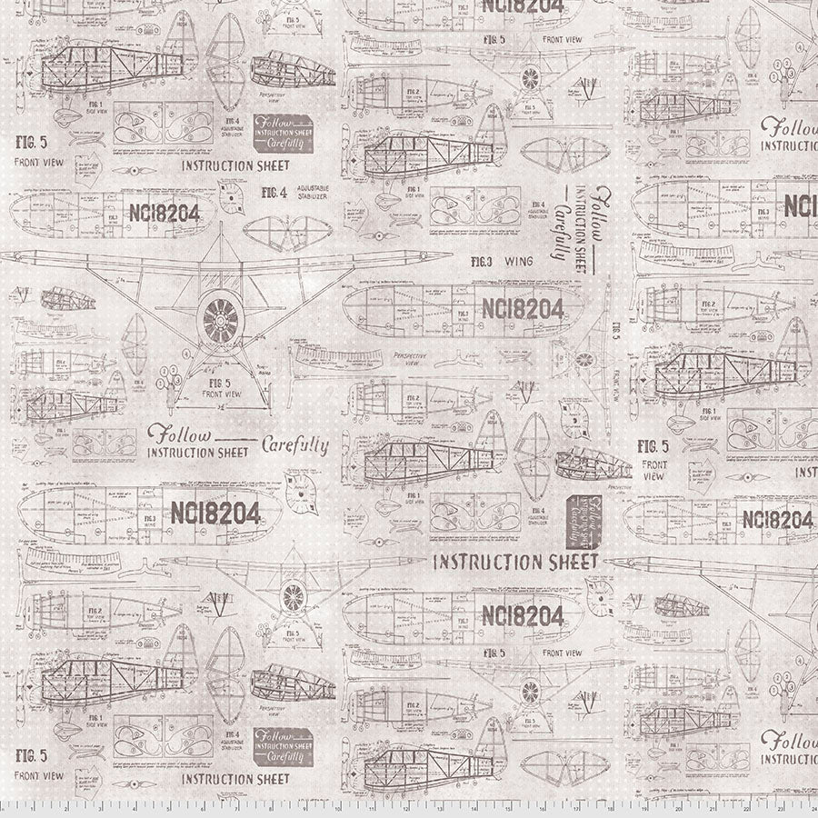 Model Airplanes - Parchment - Eclectic Elements by Tim Holtz
