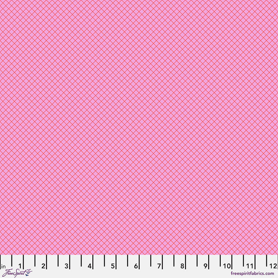 On the Grid - Bubblegum || Tula Pink True Colors