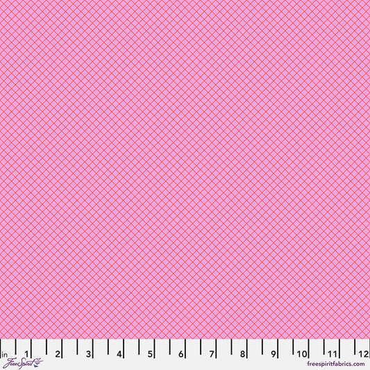 On the Grid - Bubblegum || Tula Pink True Colors