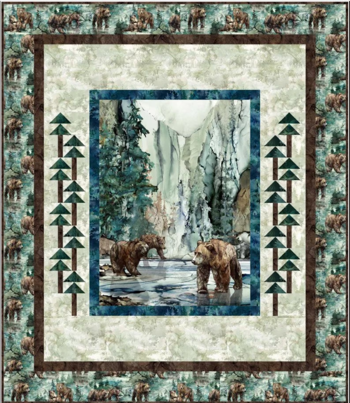 Parallel Forest Fabric Kit in Northern Peaks