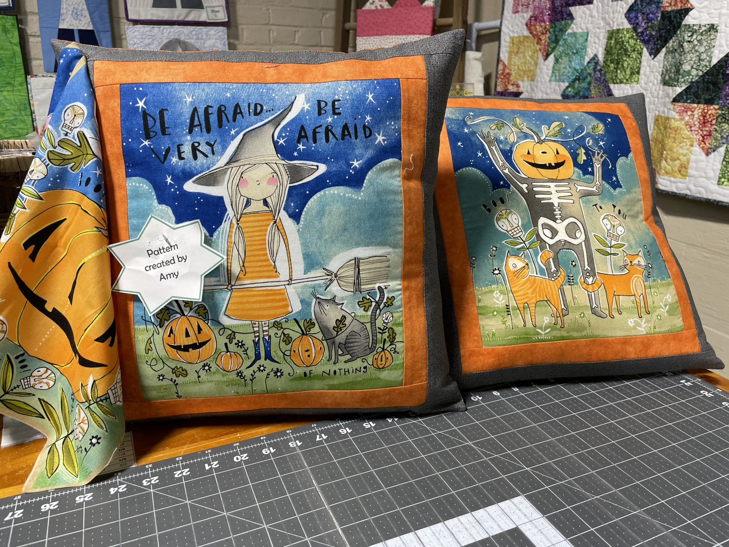 Halloween Pillow and 4 Panel Kit