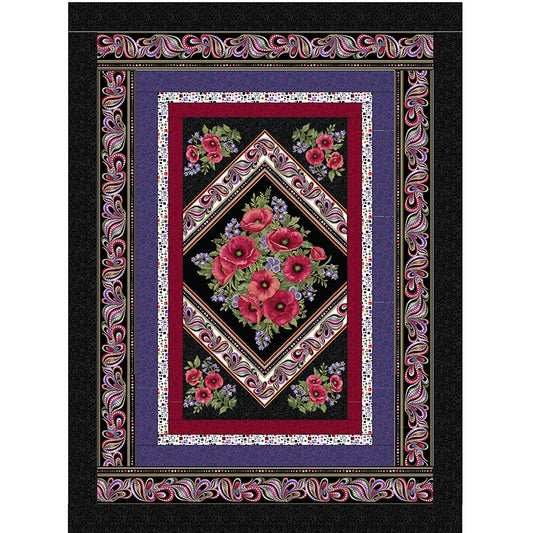 Poppy Spotlight Quilt Kit Lap Size