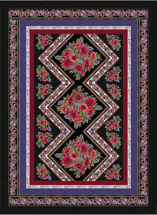 Poppy Spotlight Quilt Kit Twin Size