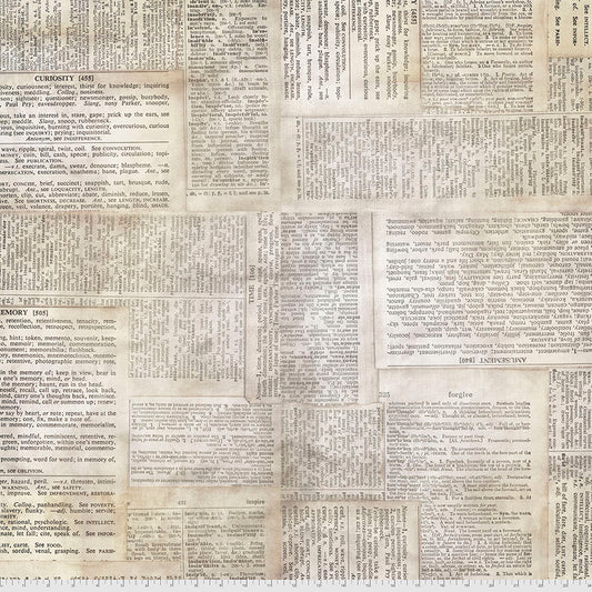 Dictionary - Neutral || Elements - Backing Fabric - 108"