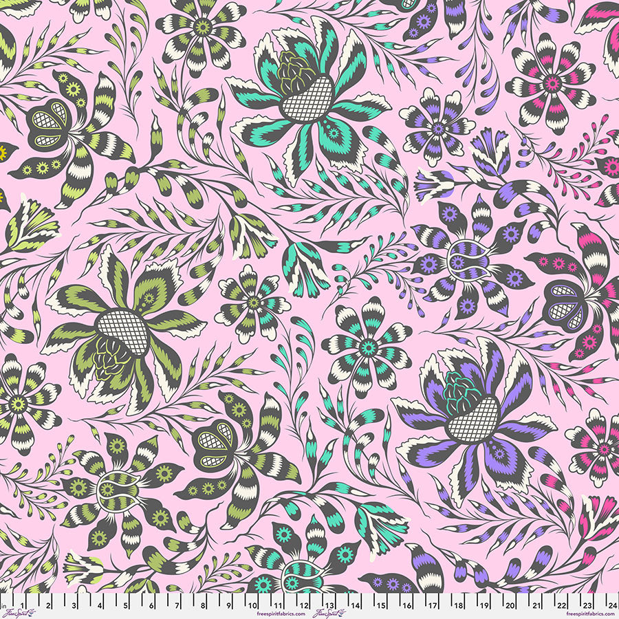 ROAR! - Super Wild Vine - Blush (108" Wide)