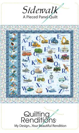 Sidewalk (featuring Snowy Greetings fabric collection)