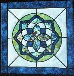 Radiant Bloom Stained Glass Quilt Pattern