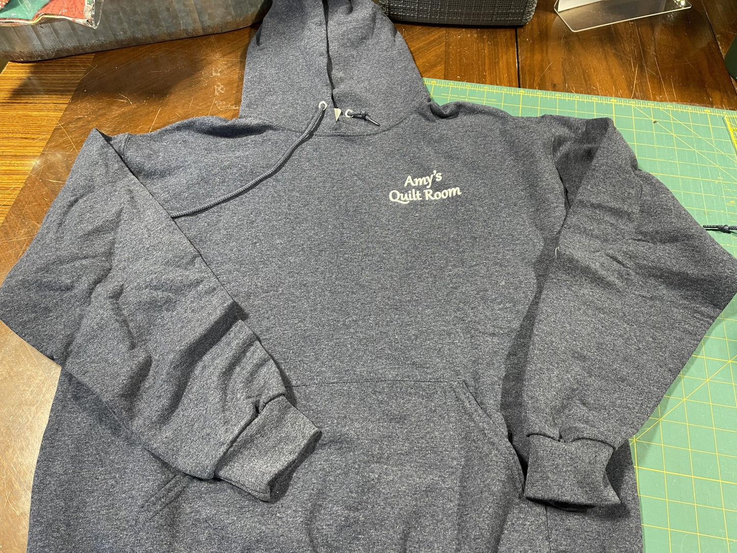 AQR Quiltapalooza Logo Hoodie  - Heather Blue