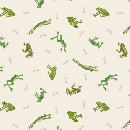 Small Things…Rivers & Creeks - Frogs and Toads on Cream