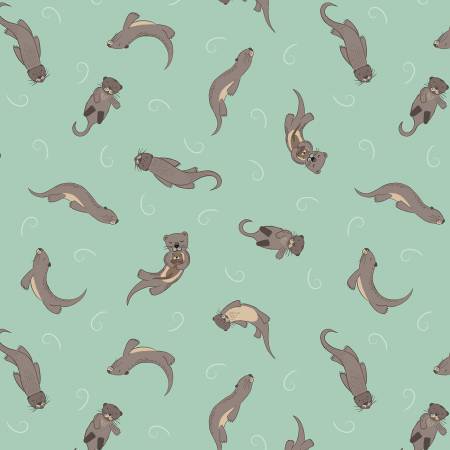 Small Things…Rivers & Creeks - Otters on Watergreen