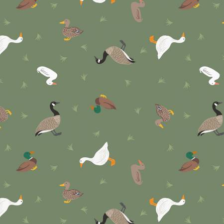 Small Things…Rivers & Creeks - Ducks and Geese on Green