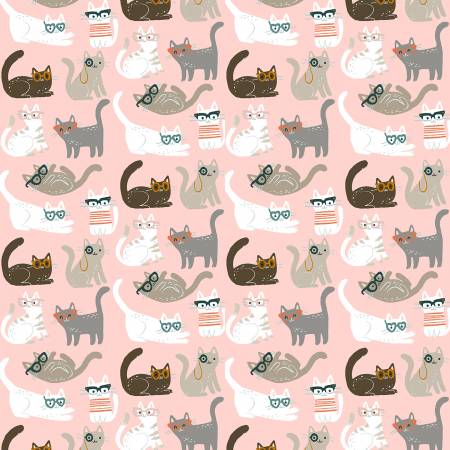 Cats with Glasses Multi Vanity Fur - Dear Stella